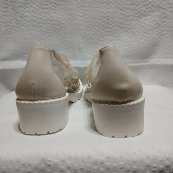 MACKIN J 578-1 WOMENS CLEAR SLIP ON LOAFER CHUNKY SOLE NWOT SIZE 6 - Picture 6 of 9